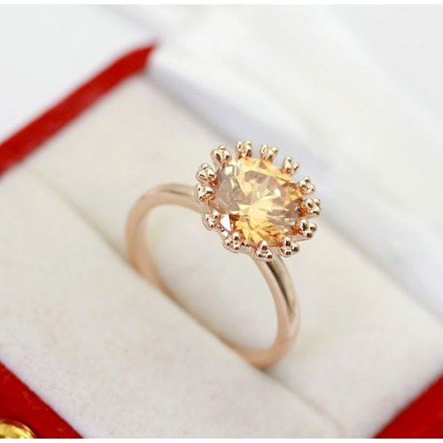 Inel placat cu aur 18k queen