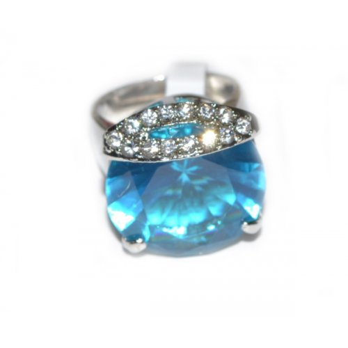 Inel Fashion Zircon Aqua