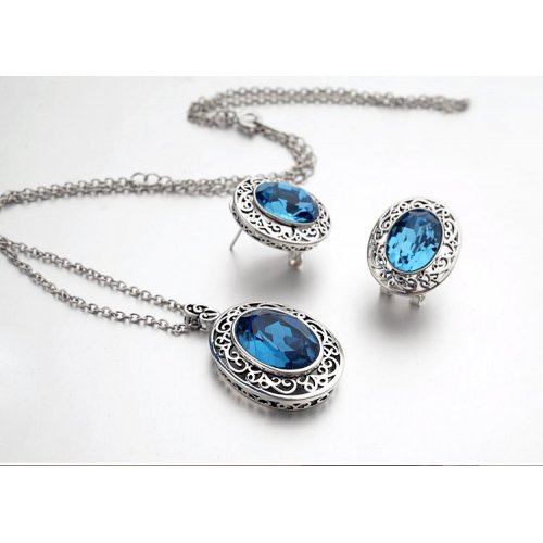 Set Blue Madame Elemente Swarovski 