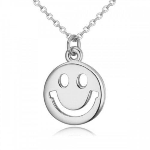Lant argint femei cu pandantiv Happy Smile