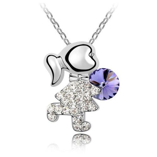 Colier Swarovski PurpleGirl