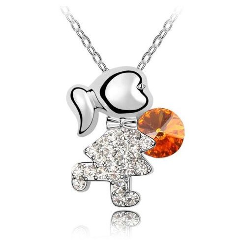 Colier Swarovski OrangeGirl