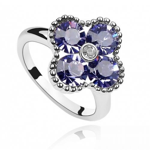 Inel Elemente Swarovski PurpleFashion