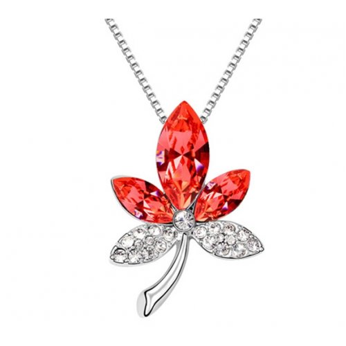 Colier Elemente Swarovski RedBlossom