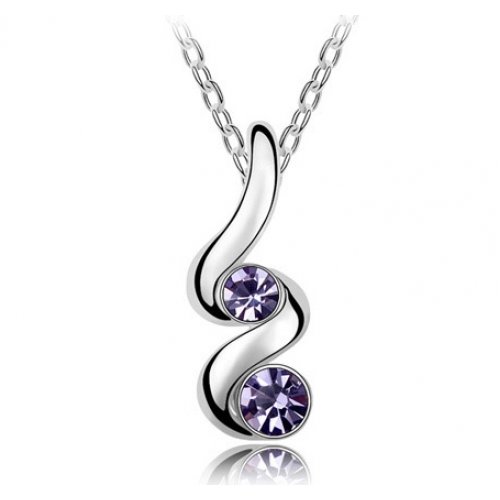 Colier Swarovski PurpleSwirl