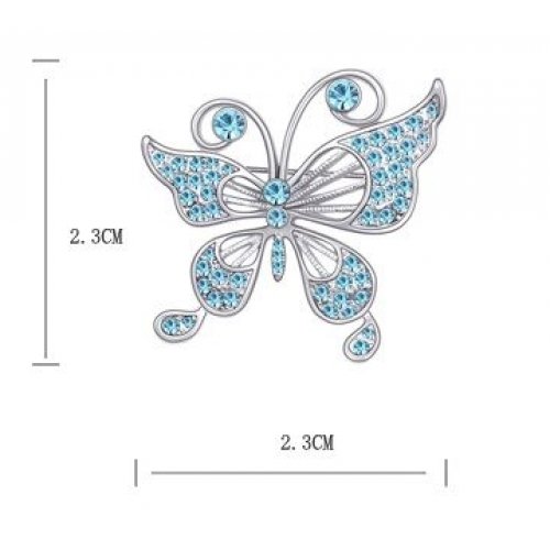 Brosa Elemente Swarovski Fluture