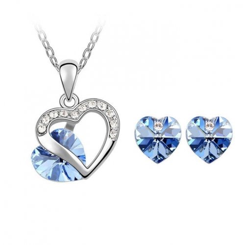 Set argint cu Cristale Swarovski OceanHearth